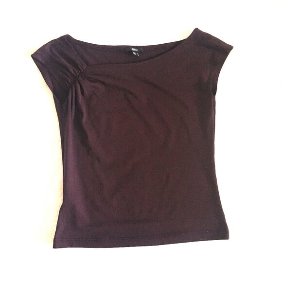 MNG Women's Sleeveless Top Dark Purple, Size Small - Picture 1 of 4